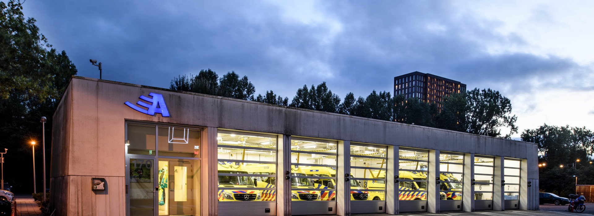 Ambulancepost in Amsterdam West
