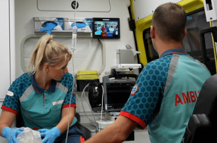 Live videoverbinding tussen ambulance en ziekenhuis